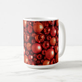 Mug Décor de Noël Baubles rouges