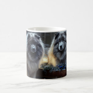 Mug Décor de Noël Keeshond Snowy Sleigh
