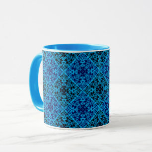 Mug Décor décoratif Abstrait bleu noir ou