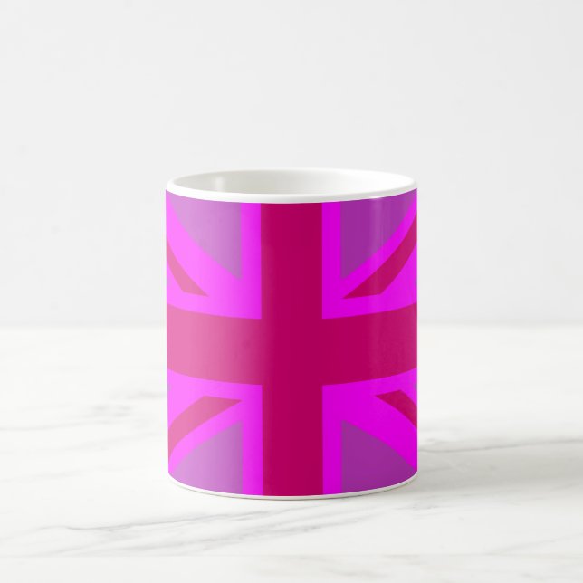 Mug Décor Union Jack Fuchsia rose chaud (Centre)