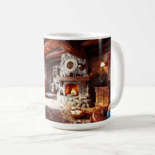 Mug Décoration de salon de cabane cosy