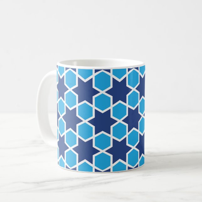Mug décoration religieuse islamique décoration géométr (Devant gauche)