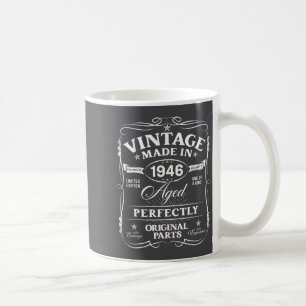 Mug Décorations d'anniversaire vintage 80 ans hommes d