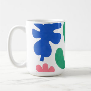 Mug Découpages floraux audacieux dans le style Matisse