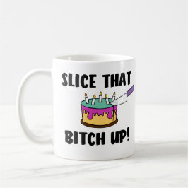Mug Découpez ce cadeau de gâteau et de couteau pour le