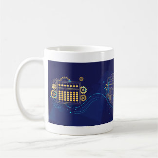 Mug Découverte neuronale — Art cérébral abstrait de l'