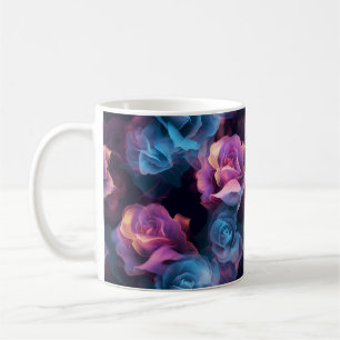 Mug Découvrez le charme du café Rose Vapor Art