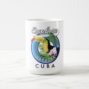 Mug Découvrez le logo de voyage de Varadero Cuba