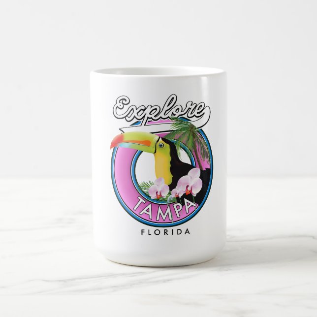 Mug Découvrez le logo rétro de Tampa Floride (Centre)