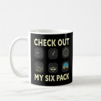 Mug Découvrez Mon Pilote Avion Six Pack