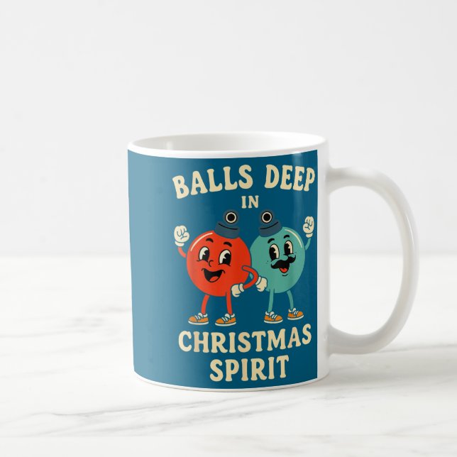 Mug Deep In Christmas Srit Funny Retro Holiday Humor  (Droite)