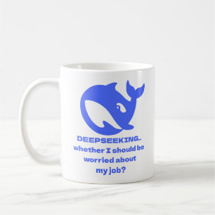 Mug DEEPSEEK Texte personnalisable modifiable personna