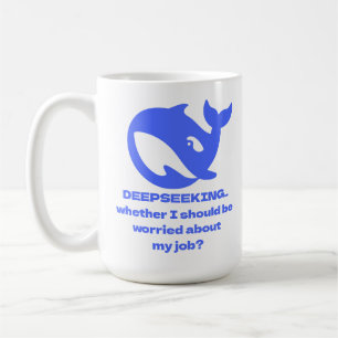 Mug DEEPSEEK Texte personnalisable modifiable personna