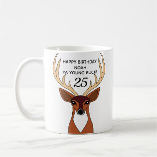 Mug Deer Hunter Funny Young Buck Anniversaire personna