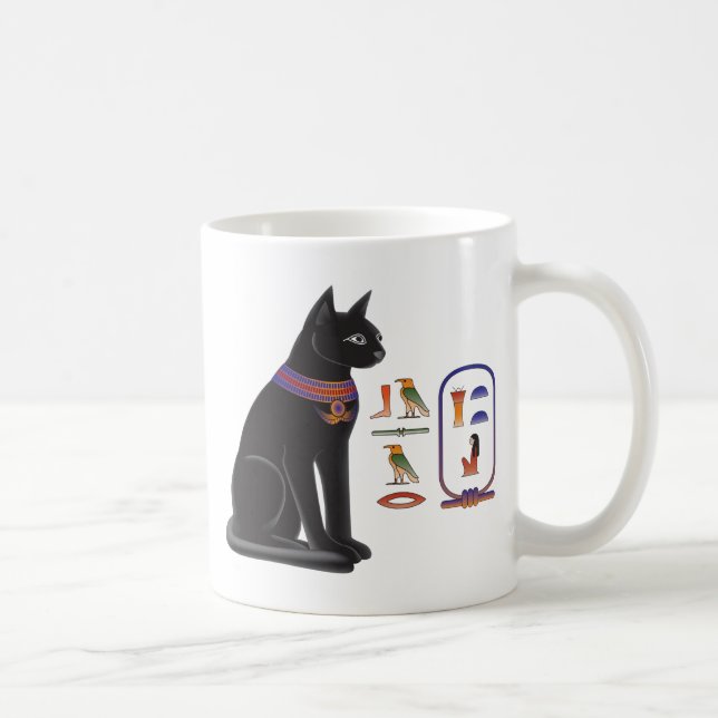 Mug Déesse Bastet de chat égyptien (Droite)