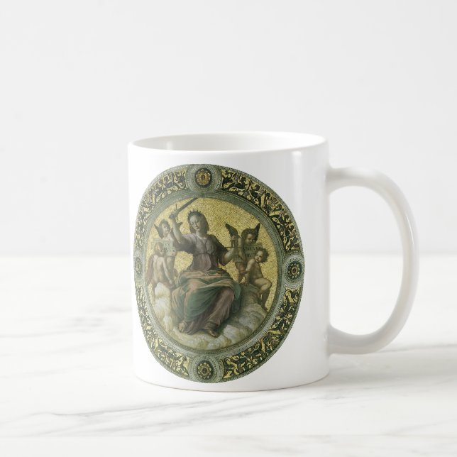 Mug Déesse romaine Justice avec les anges par Raphael (Droite)