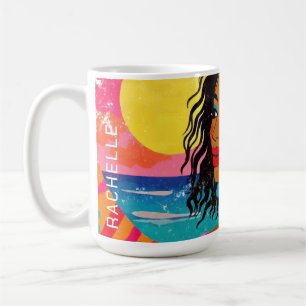 Mug Déesse tropicale - Art Pop Vibrant