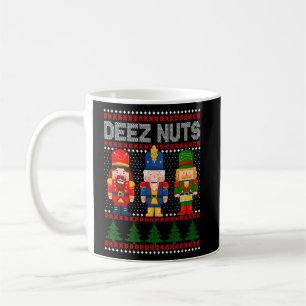 Mug Deez Nuts Noisette Chemise Hommes Femmes Noël Drôl