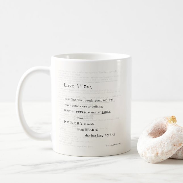Mug défini par l'amour (Avec donut)