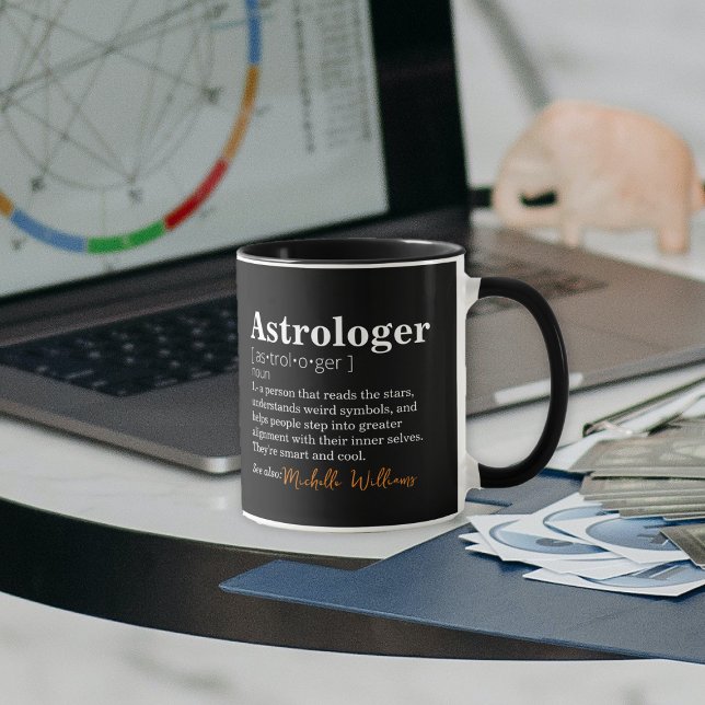 Mug Définition amusante d'astrologue personnalisable (Créateur téléchargé)