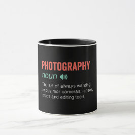 Mug Définition amusante de la photographie