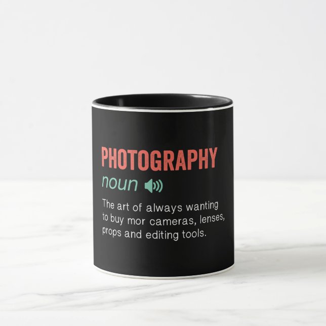 Mug Définition amusante de la photographie (Centre)