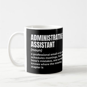 Mug Définition amusante de l'assistant administratif