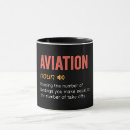 Mug Définition amusante de l'aviation