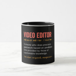 Mug Définition amusante de l'Éditeur vidéo