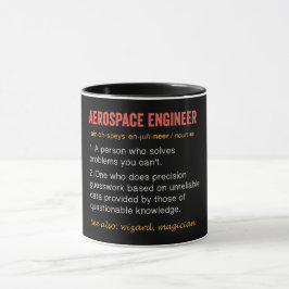 Mug Définition amusante de l'ingénieur aérospatial