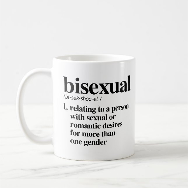 Mug Définition bisexuelle (Gauche)
