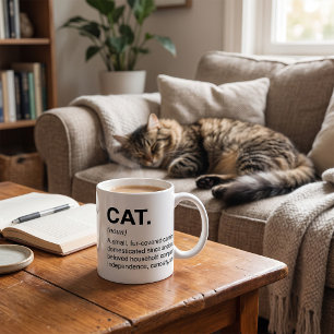 Mug Définition de chat Nom Amoureux de chat drôle