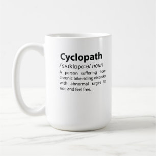 Mug Définition de dictionnaire amusant Cyclopath