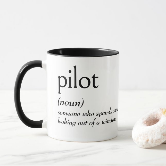 Mug Définition de dictionnaire pour PILOT (Avec donut)