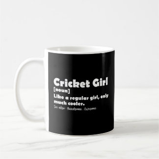 Mug Définition de fille de cricket Amoureux de cricket