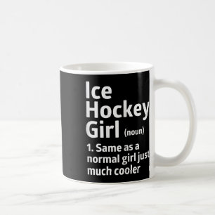 Mug Définition de fille de hockey sur glace drôle femm