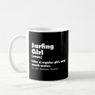Mug Définition de fille de surf drôle Filles de surfeu