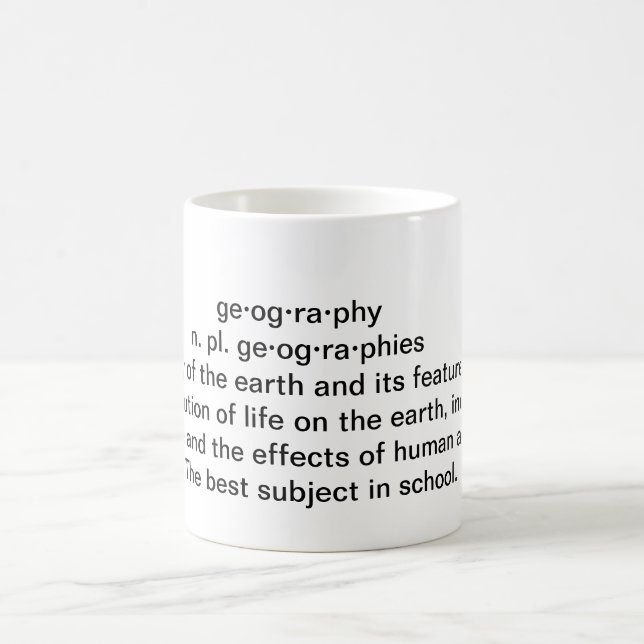 Mug Définition de géographie (Centre)