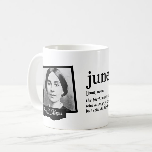 Mug Définition de juin (Devant gauche)