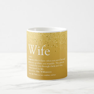 Mug Définition de la Meilleure Femme du Monde en Paill