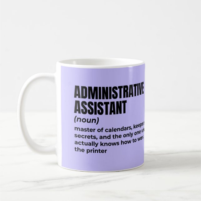 Mug Définition de l'assistant administratif héréditair (Gauche)