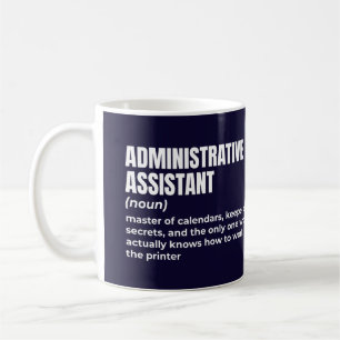Mug Définition de l'assistant administratif Sarcastiqu