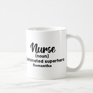 Mug Définition de l'infirmière drôle personnalisée