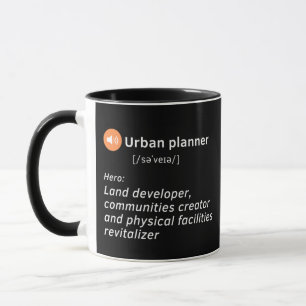 Mug Définition de l'urbaniste  don d'idée mignon