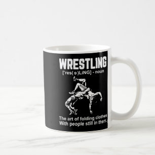 Mug Définition de lutte drôle L'art de plier le tissu