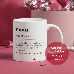 Mug Définition de maman drôle dictionnaire de mère