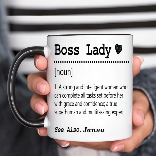 Mug Définition de patronne personnalisée (Créateur téléchargé)