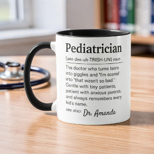 Mug Définition de pédiatre Appréciation personnalisée