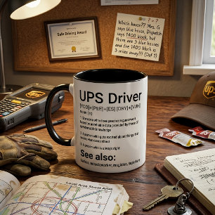 Mug Définition de pilote UPS amusante
