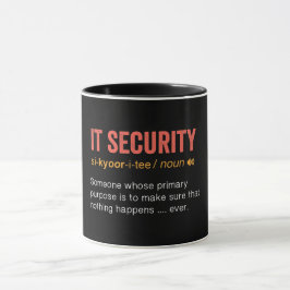 Mug Définition de sécurité informatique amusante